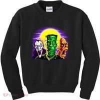 Frankenstein Halloween Monsters Kids Sweatshirt thumb 0