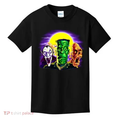 Frankenstein Halloween Monsters Kids T-Shirt