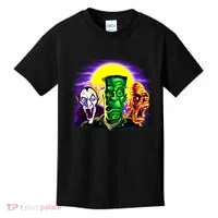 Frankenstein Halloween Monsters Kids T-Shirt thumb 0