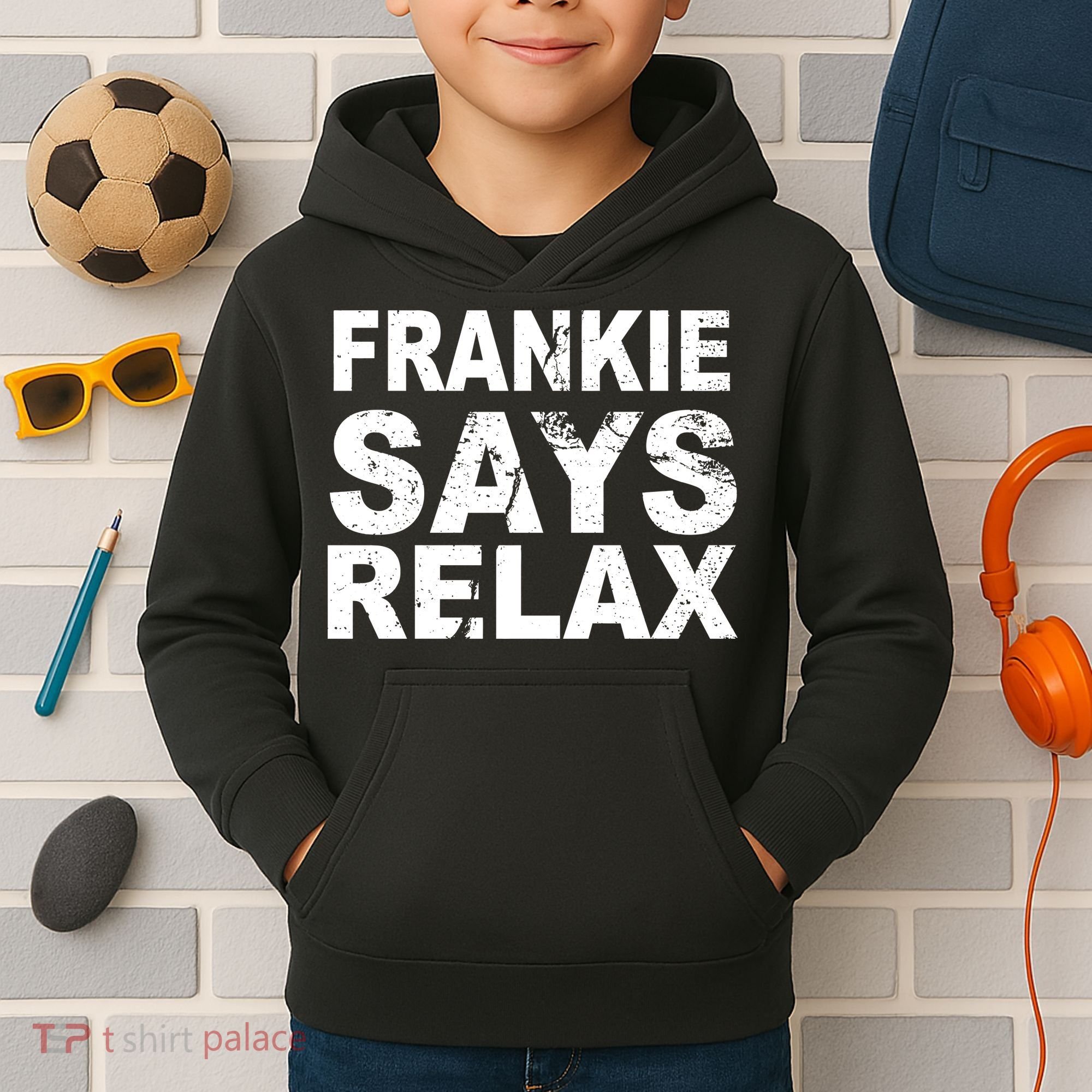 Frankie Says Relax Kids Hoodie