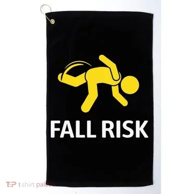 Fall Risk Balance Issues Funny Fall Risk Golf Towel