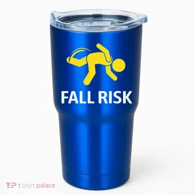Fall Risk Balance Issues Funny Fall Risk Tumbler