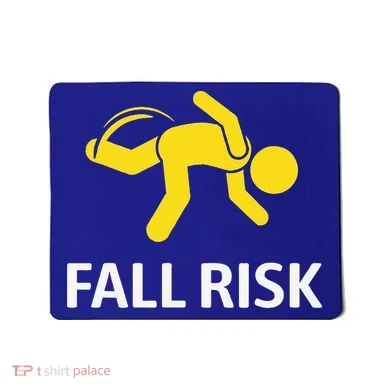 Fall Risk Balance Issues Funny Fall Risk Mousepad