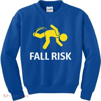 Fall Risk Balance Issues Funny Fall Risk Kids Sweatshirt