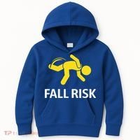 Fall Risk Balance Issues Funny Fall Risk Kids Hoodie thumb 0