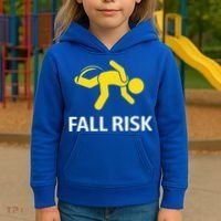 Fall Risk Balance Issues Funny Fall Risk Kids Hoodie thumb 3