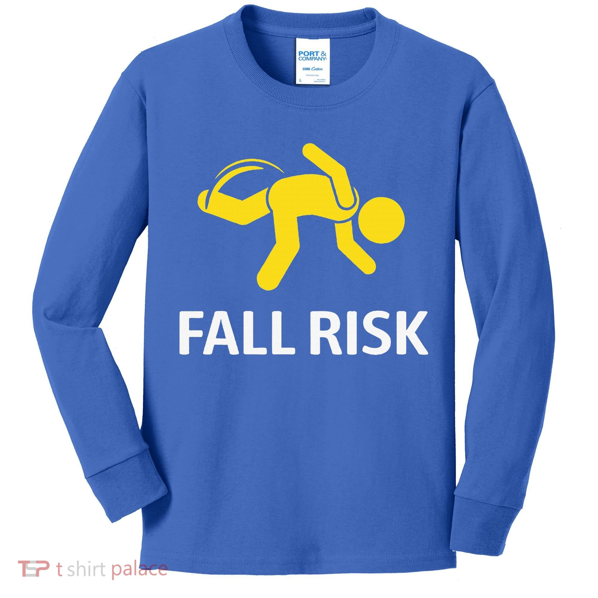 Fall Risk Balance Issues Funny Fall Risk Kids Long Sleeve Shirt