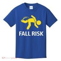 Fall Risk Balance Issues Funny Fall Risk Kids T-Shirt thumb 0