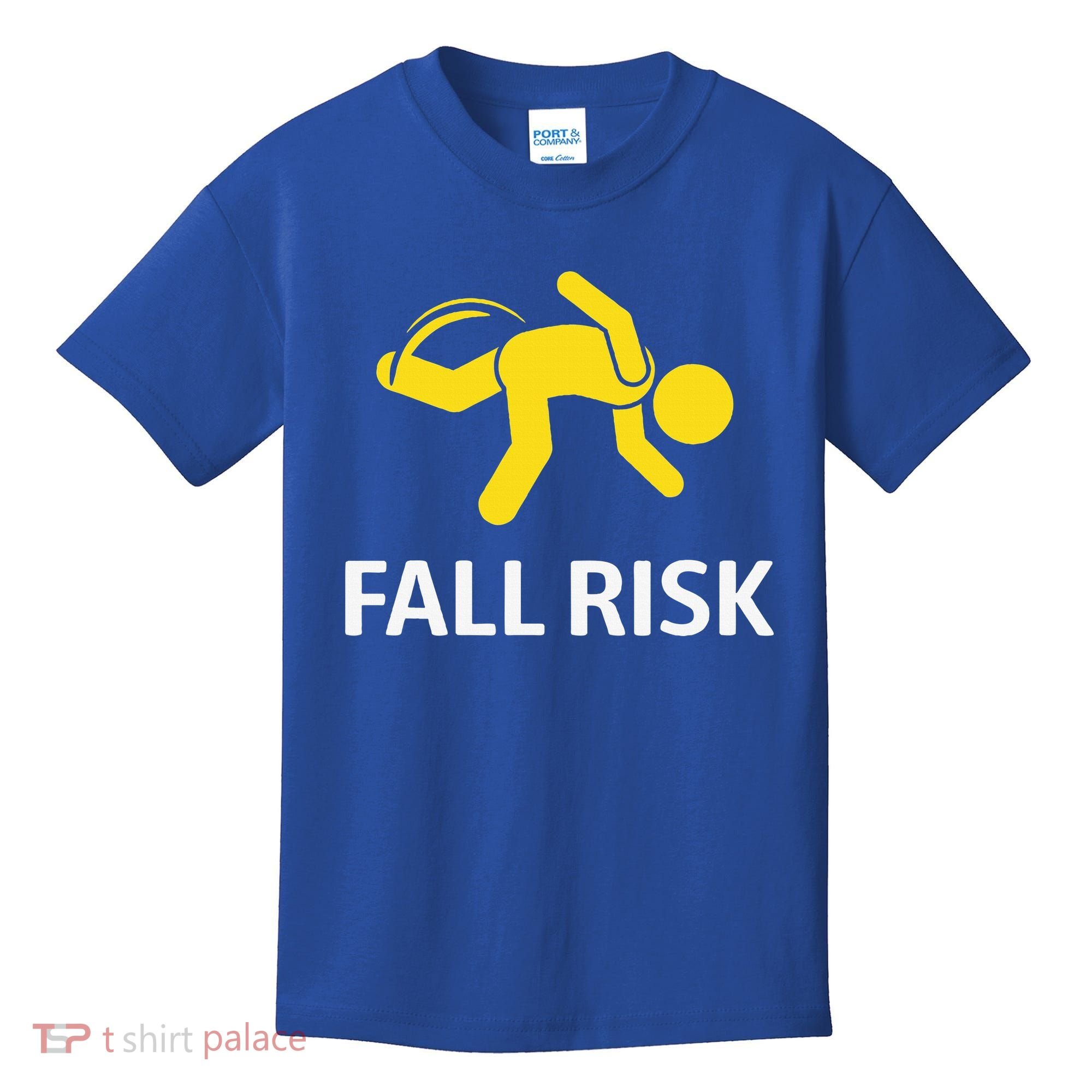 Fall Risk Balance Issues Funny Fall Risk Kids T-Shirt