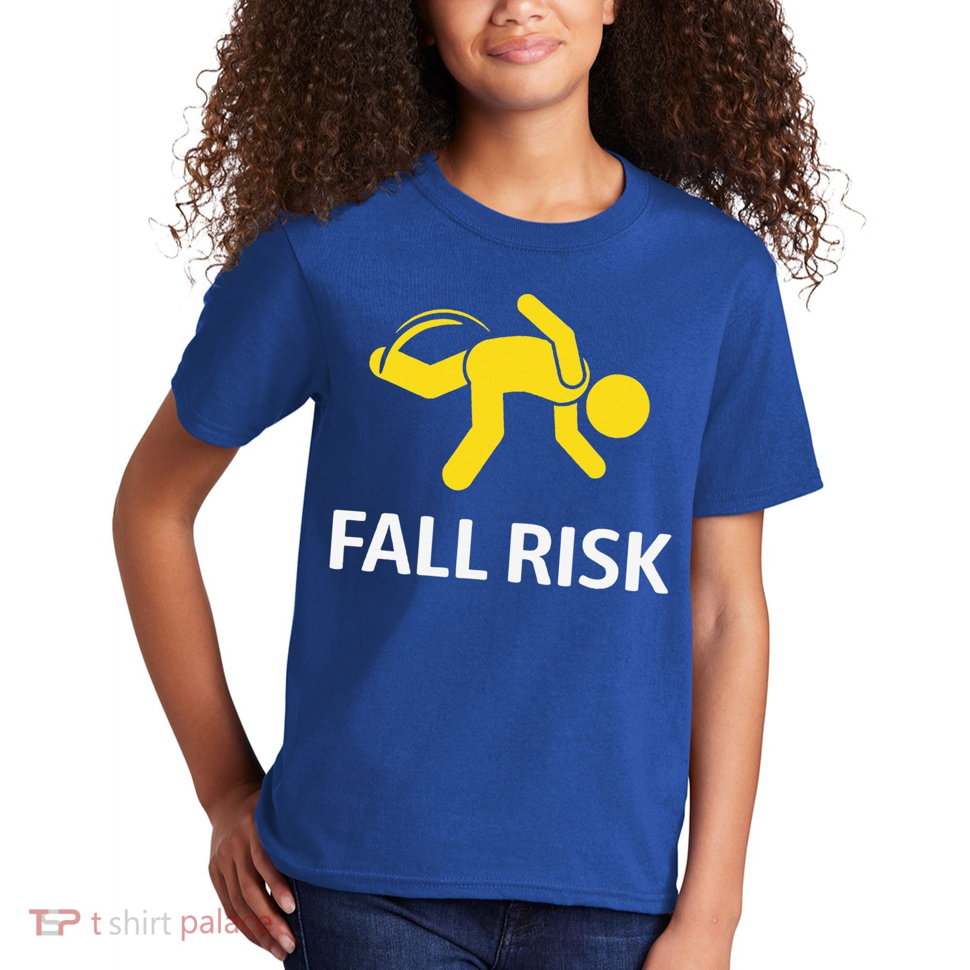 Fall Risk Balance Issues Funny Fall Risk Kids T-Shirt