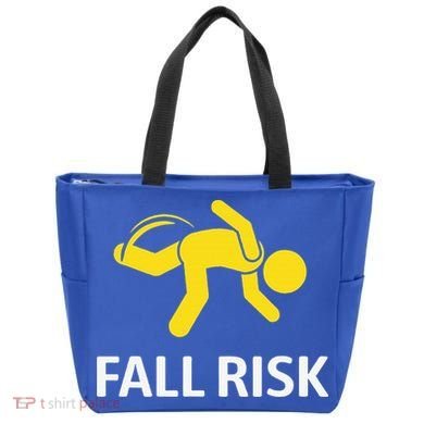 Fall Risk Balance Issues Funny Fall Risk Tote Bag