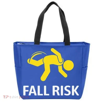 Fall Risk Balance Issues Funny Fall Risk Tote Bag
