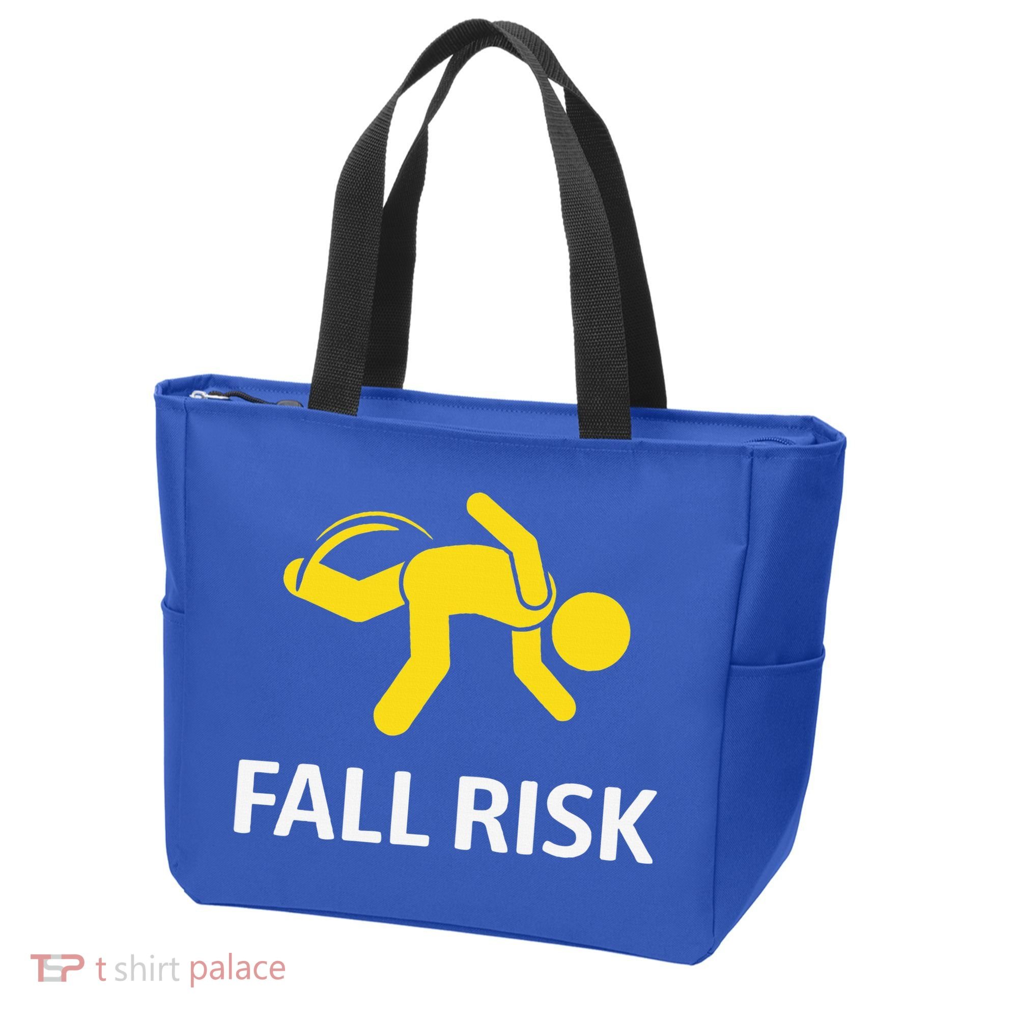 Fall Risk Balance Issues Funny Fall Risk Tote Bag