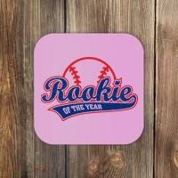 Funny Retro Baseball Rookie of the Year Coaster thumb 0