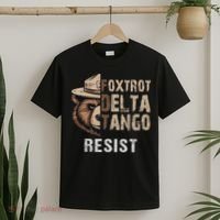 Funny Resist Bear Foxtrots Delta Tangos Funny Resist Bear T-Shirt thumb 2