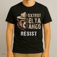 Funny Resist Bear Foxtrots Delta Tangos Funny Resist Bear T-Shirt thumb 3