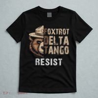 Funny Resist Bear Foxtrots Delta Tangos Funny Resist Bear T-Shirt thumb 5