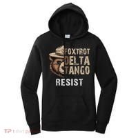 Funny Resist Bear Foxtrots Delta Tangos Funny Resist Bear Women's Hoodie thumb 0