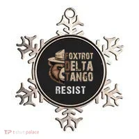 Funny Resist Bear Foxtrots Delta Tangos Funny Resist Bear Ornament thumb 0