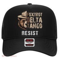 Funny Resist Bear Foxtrots Delta Tangos Funny Resist Bear Hat thumb 0