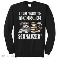 Funny Read Books Miniature Schnauzer Lover Sweatshirt thumb 0