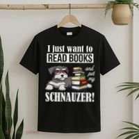 Funny Read Books Miniature Schnauzer Lover T-Shirt thumb 2