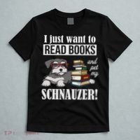 Funny Read Books Miniature Schnauzer Lover T-Shirt thumb 5