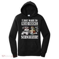 Funny Read Books Miniature Schnauzer Lover Women's Hoodie thumb 0