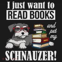 Funny Read Books Miniature Schnauzer Lover Women's Hoodie thumb 2
