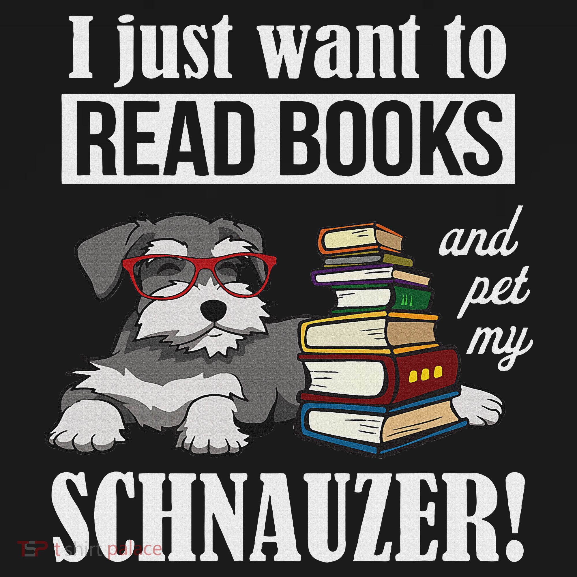 Funny Read Books Miniature Schnauzer Lover Women's Tank Top