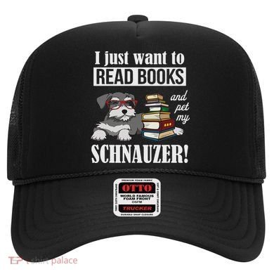 Funny Read Books Miniature Schnauzer Lover Hat