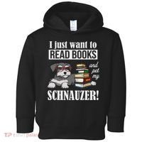 Funny Read Books Miniature Schnauzer Lover Toddler Hoodie thumb 0