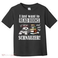 Funny Read Books Miniature Schnauzer Lover Toddler T-Shirt thumb 0