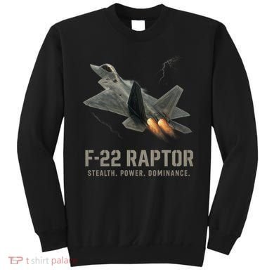 F-22 Raptor Banking Through Storm Clouds Sweatshirt