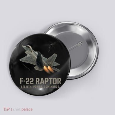 F-22 Raptor Banking Through Storm Clouds Button