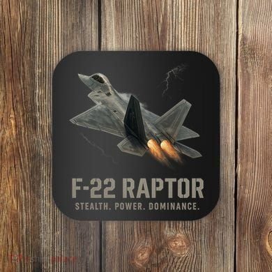 F-22 Raptor Banking Through Storm Clouds Coaster