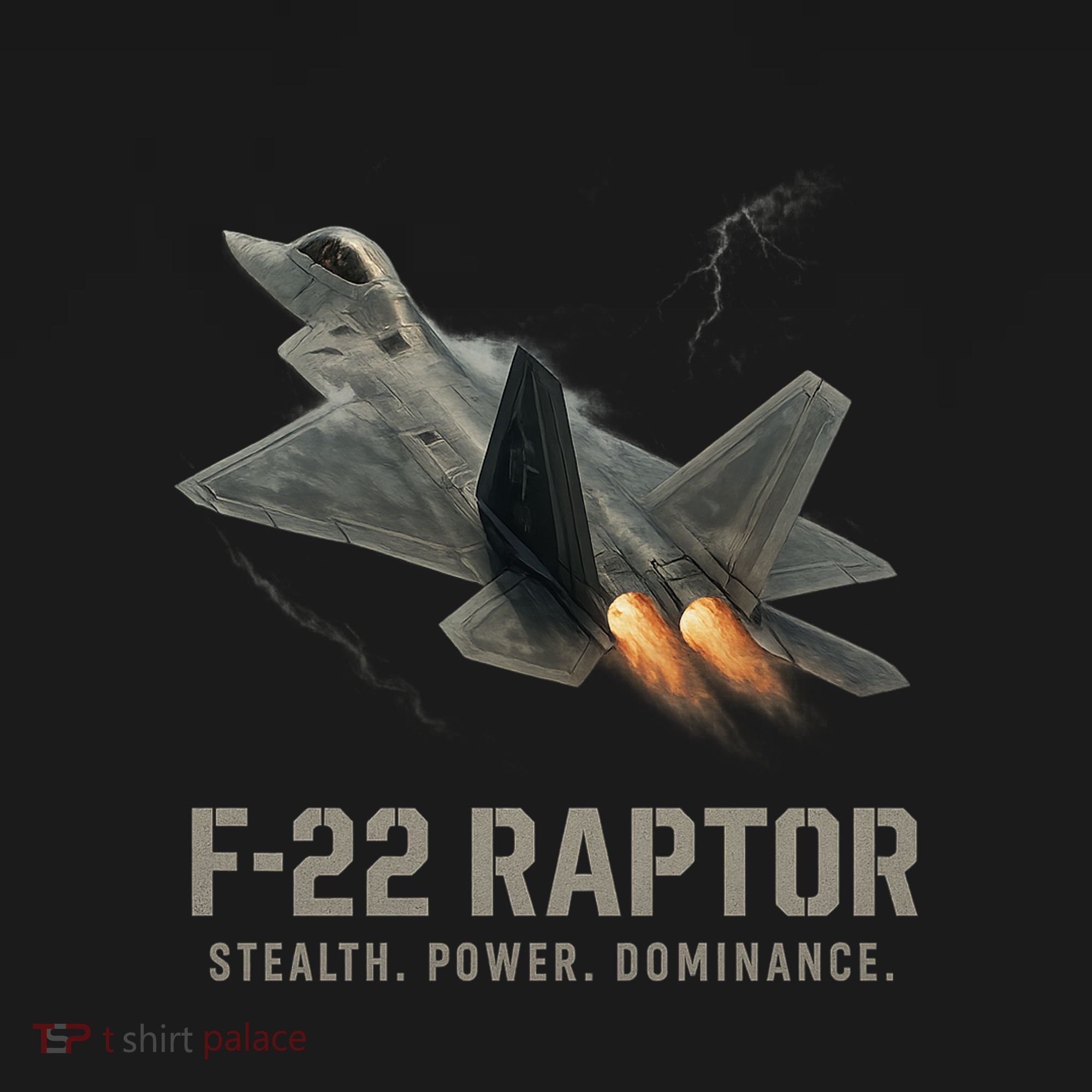 F-22 Raptor Banking Through Storm Clouds Pajama Set