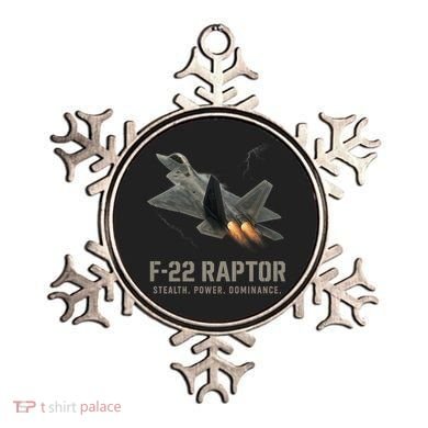 F-22 Raptor Banking Through Storm Clouds Ornament