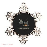 F-22 Raptor Banking Through Storm Clouds Ornament thumb 0