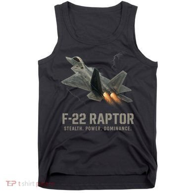 F-22 Raptor Banking Through Storm Clouds Tank Top