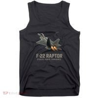 F-22 Raptor Banking Through Storm Clouds Tank Top thumb 0