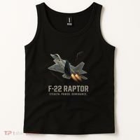 F-22 Raptor Banking Through Storm Clouds Tank Top thumb 2