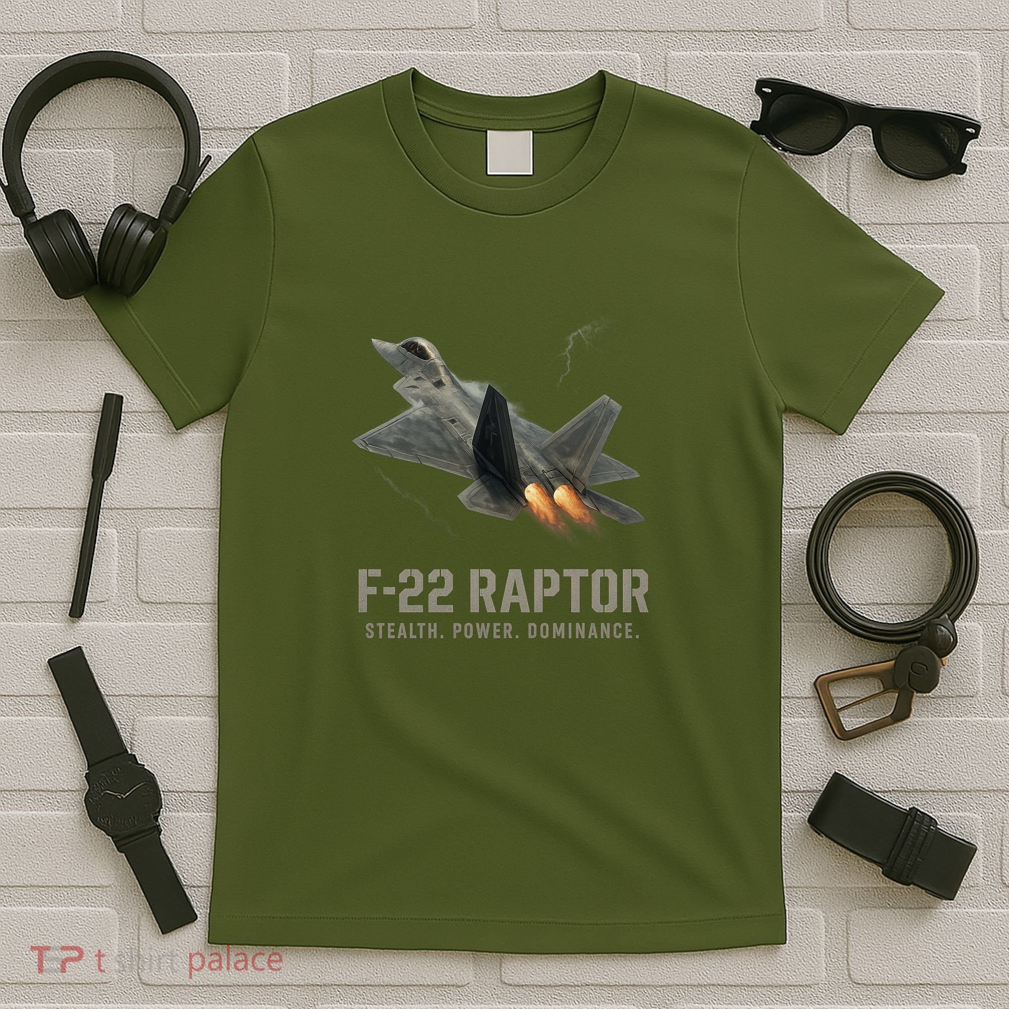 F-22 Raptor Banking Through Storm Clouds T-Shirt