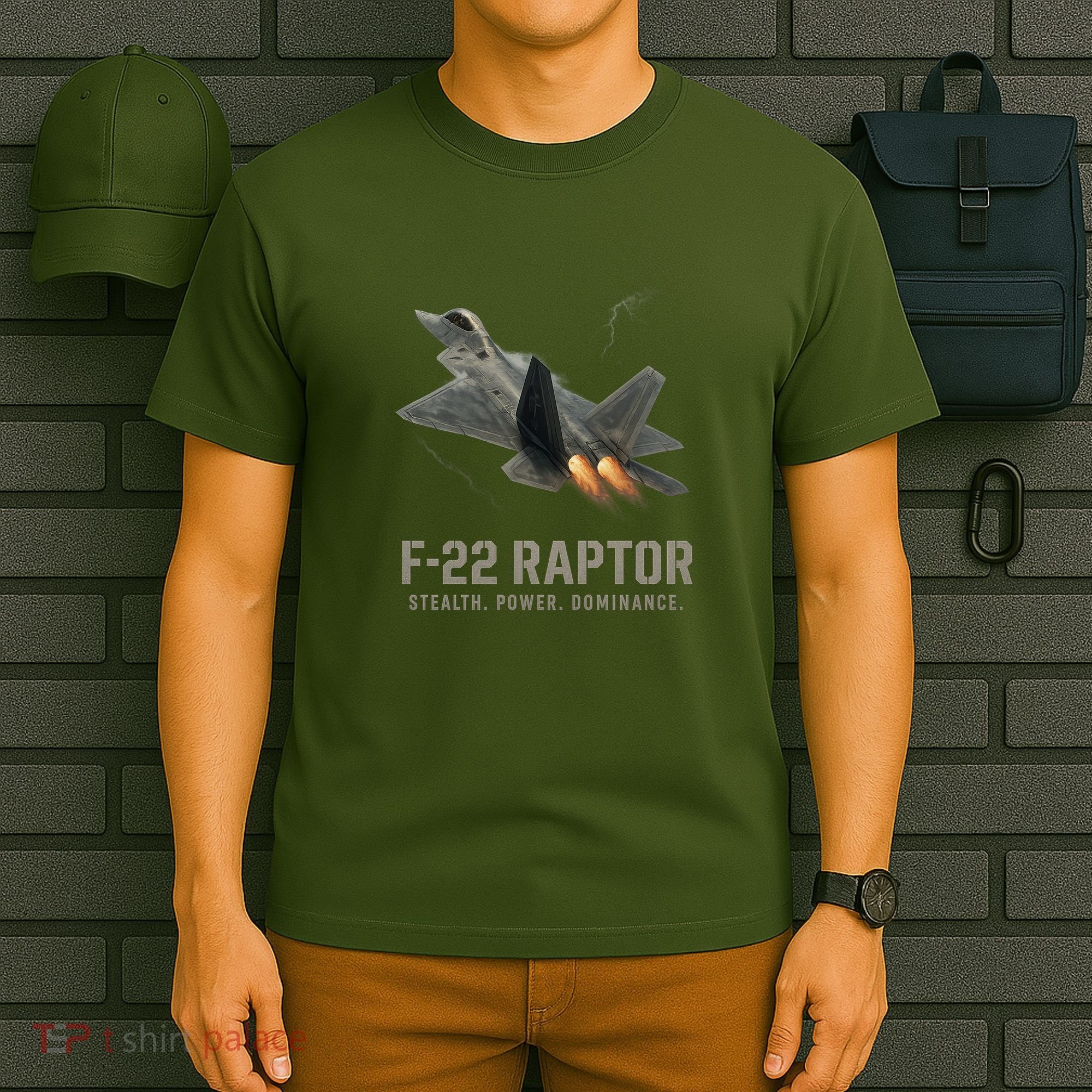 F-22 Raptor Banking Through Storm Clouds T-Shirt