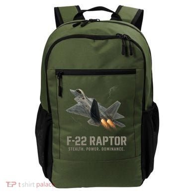 F-22 Raptor Banking Through Storm Clouds Backpack