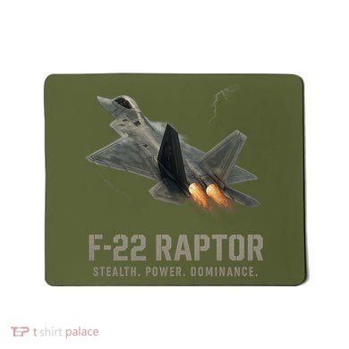 F-22 Raptor Banking Through Storm Clouds Mousepad