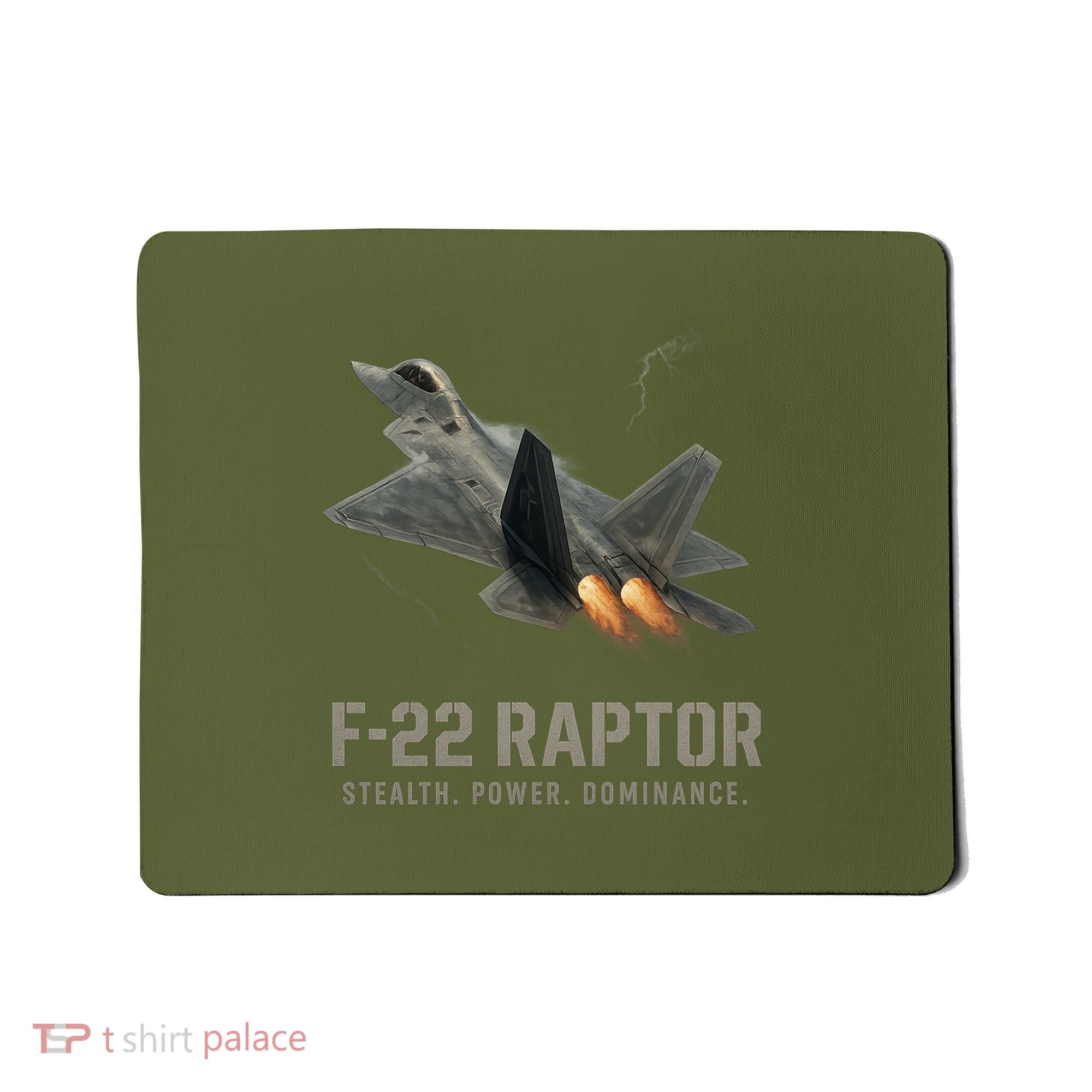 F-22 Raptor Banking Through Storm Clouds Mousepad
