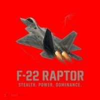 F-22 Raptor Banking Through Storm Clouds Santa Hat thumb 1