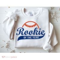 Funny Retro Baseball Rookie Of The Year Sweatshirt thumb 2