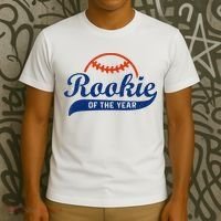 Funny Retro Baseball Rookie Of The Year T-Shirt thumb 3